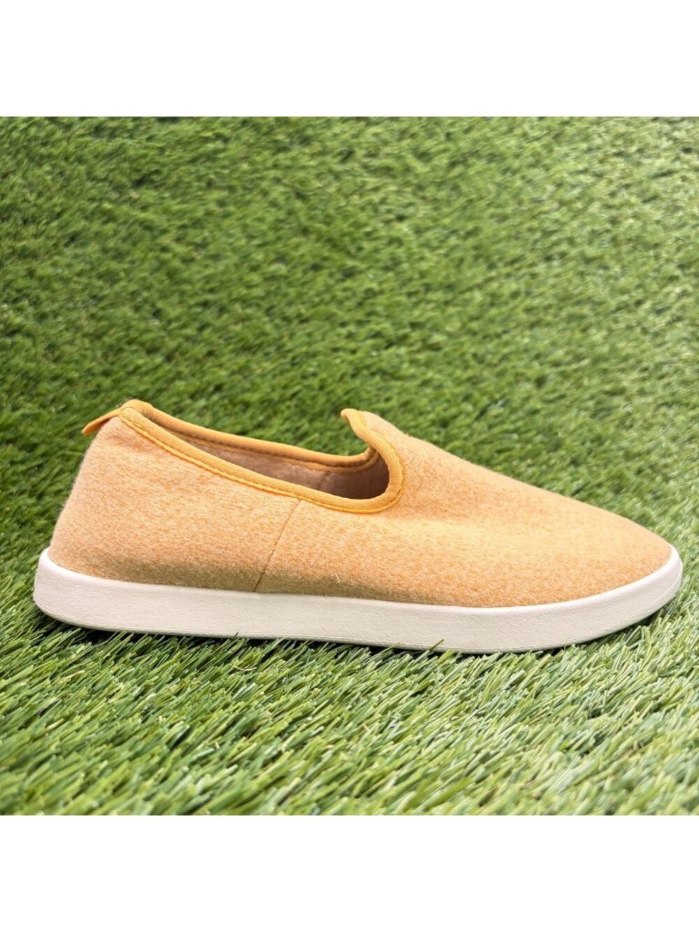 Allbirds Wool Lounger Womens Size 5 Yellow Casual Walking Slip On Loafer Shoes